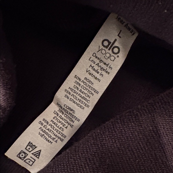 Alo Yoga cotton and mesh turtleneck sweatshirt L - Picture 6 of 6